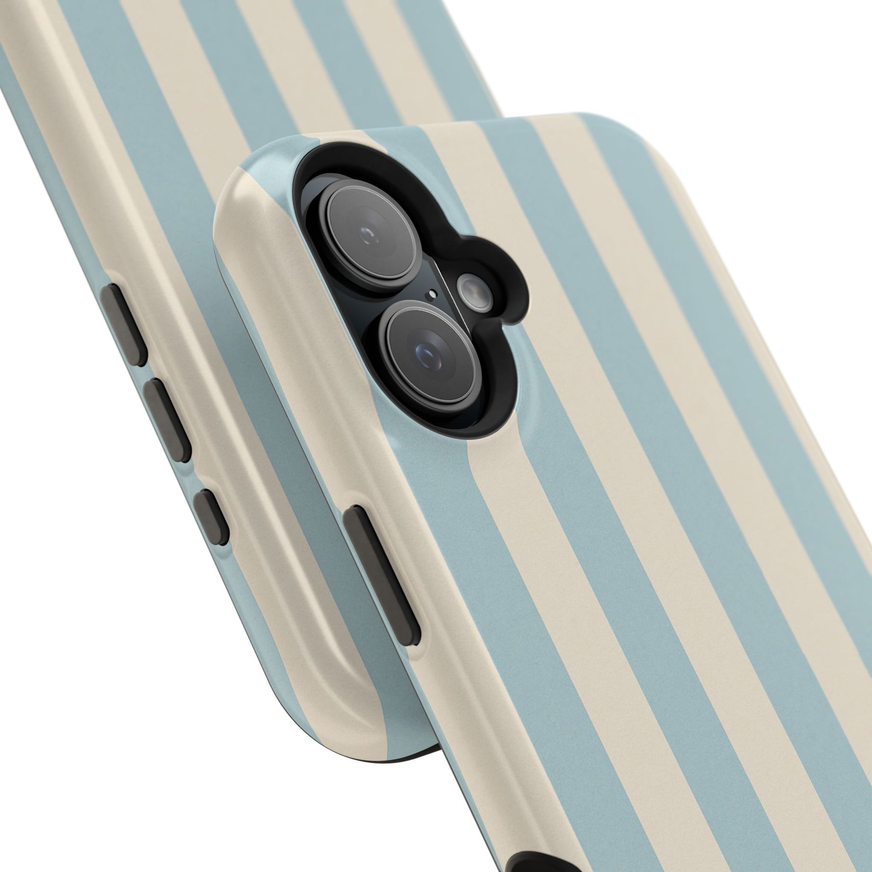 Blue Strips Pattern iPhone Case Compatible with MagSafe - Shamo's