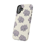 Cute Tiny Hippo Magnetic Impact-Resistant Phone Case