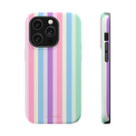 Pastel Stripe MagSafe Compatible Magnetic Impact-Resistant Phone Case - iPhone 14 Pro / Matte - Shamo's