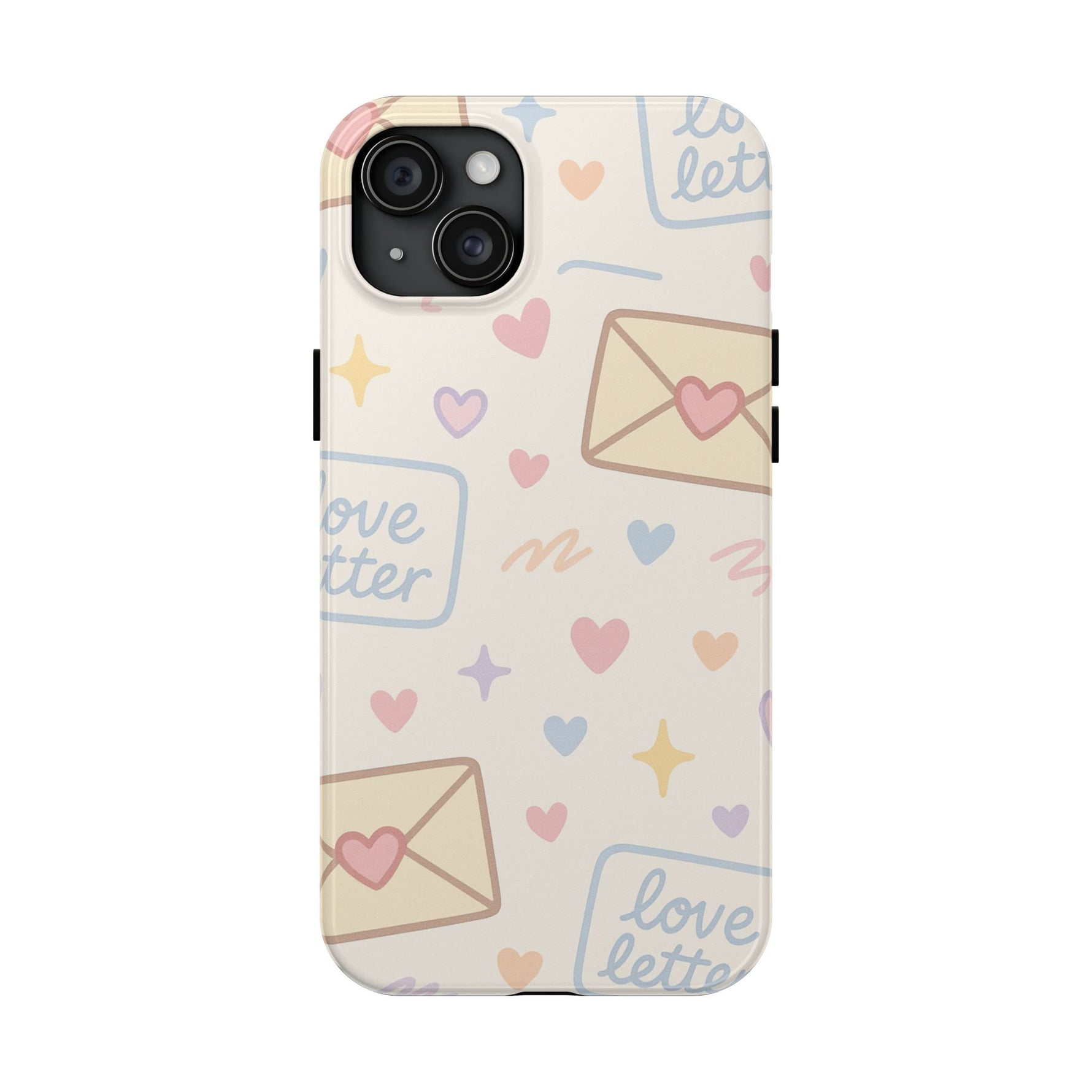 Pastel Love Letter Hearts Impact Phone Case  Shamo's iPhone 15 Plus