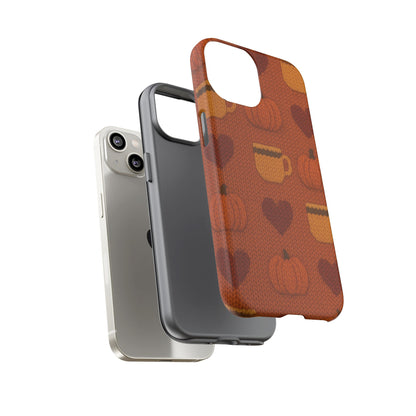 Fall Pumpkin & Coffee iPhone Case