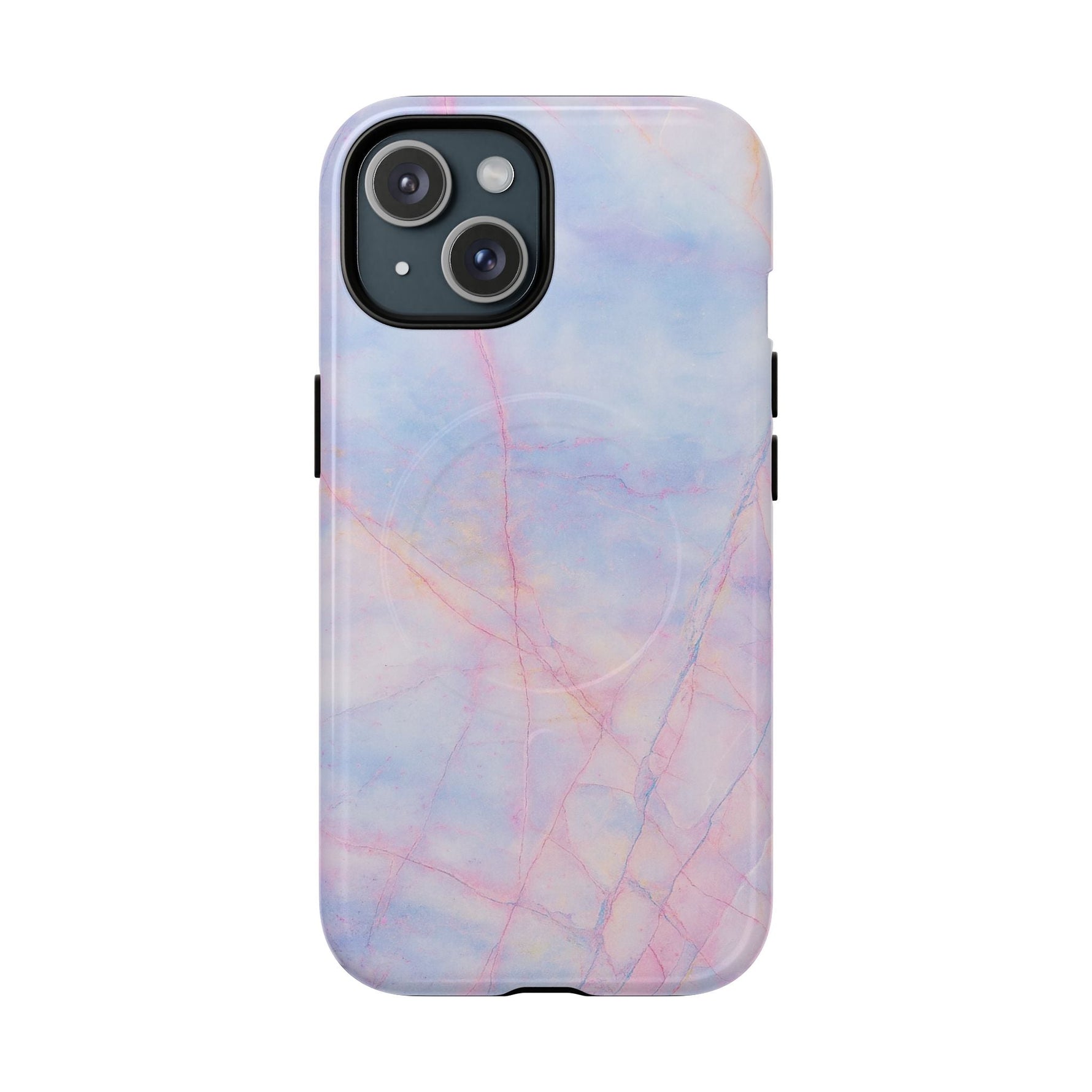 Pastel Marble iPhone Cover (MagSafe Compatible)  Shamo's iPhone 15 / Glossy