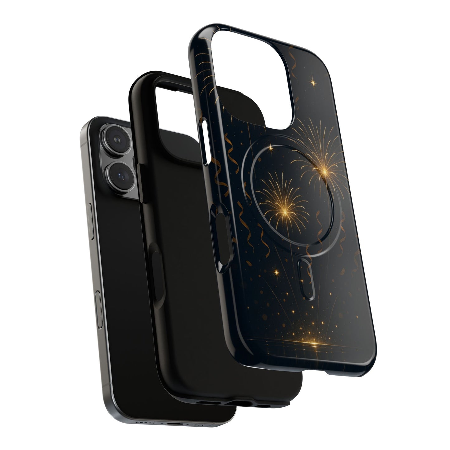 Gold Fireworks Celebration iPhone Case with MagSafe