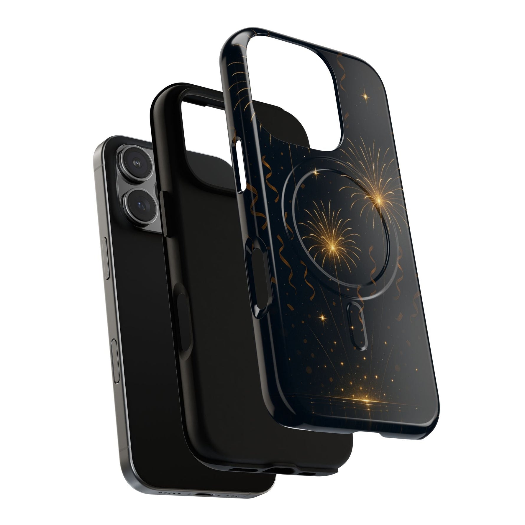 Gold Fireworks Celebration iPhone Case with MagSafe  Shamo's