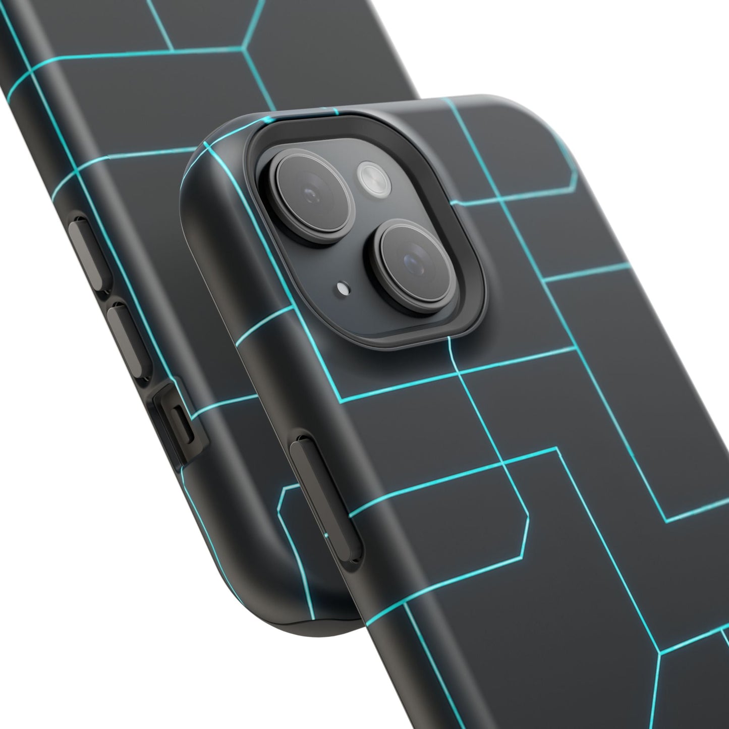 Neon Grid Magnetic Impact-Resistant iPhone Case | MagSafe compatible  Shamo's
