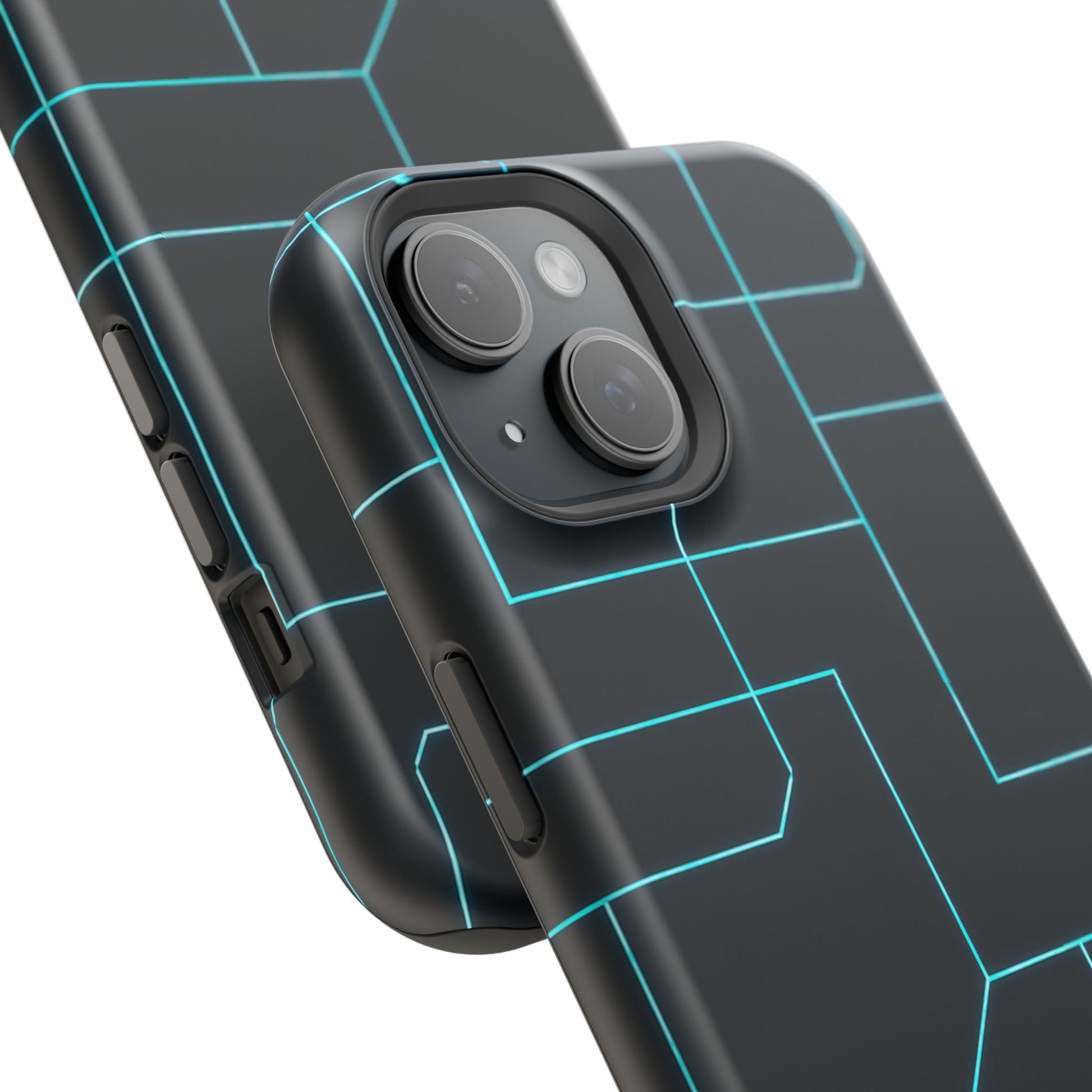 Neon Grid Magnetic Impact-Resistant iPhone Case | MagSafe compatible  Shamo's