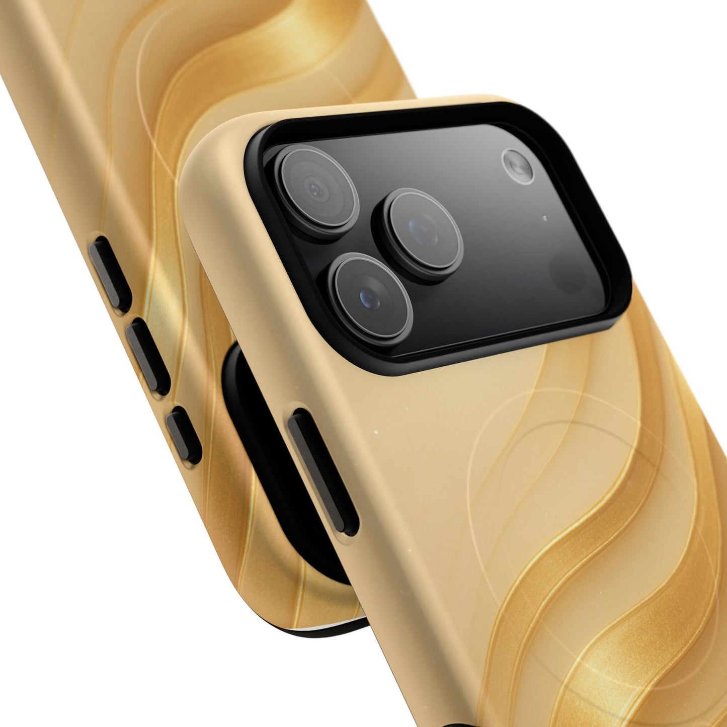Luxury Series Golden Aura iPhone Case compatible with MagSafe