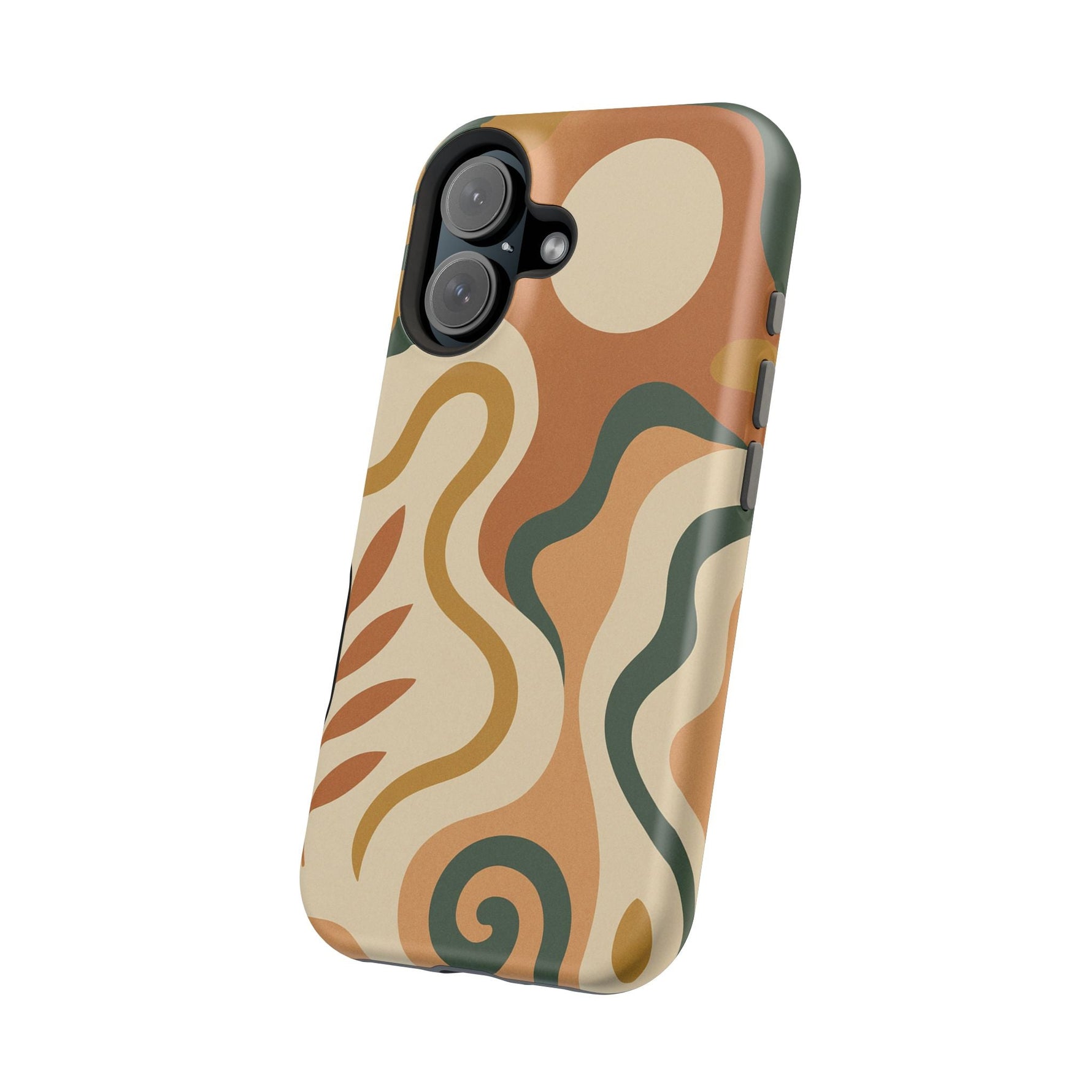 Abstract Earth-Tone Impact iPhone Case — MagSafe  Shamo's