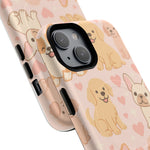Puppies & Hearts iPhone Case compatible with MagSafe  Shamo's