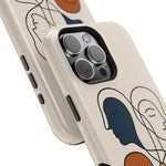 "Connected Lines" Minimalist iPhone Case — MagSafe, Magnetic Impact-Resistant  Shamo's