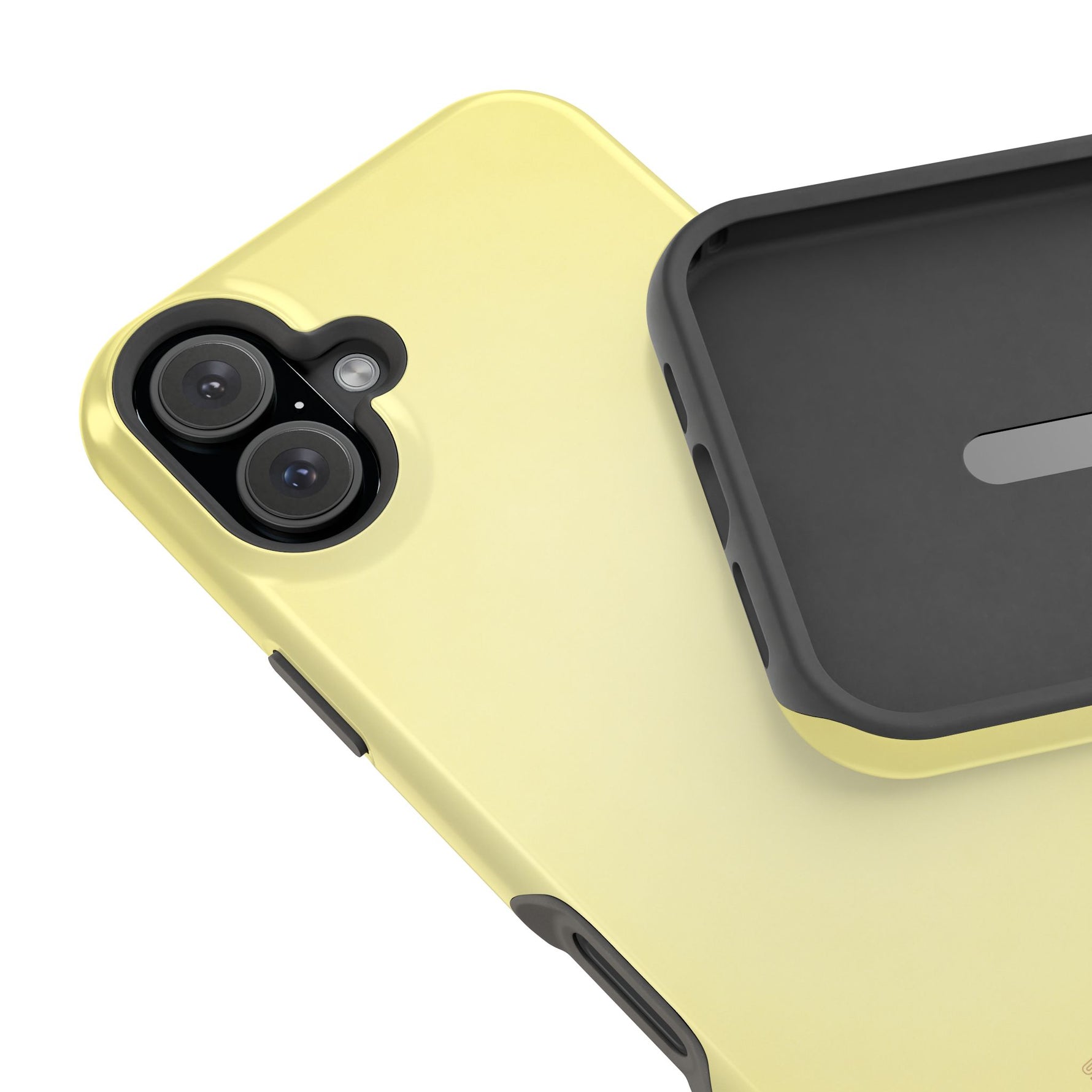 Baby Yellow Solid Color MagSafe Compatible Impact-Resistant Phone Case | Slim Protective Cover