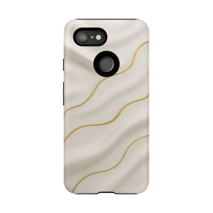 Elegant Gold Wave Tough iPhone Case