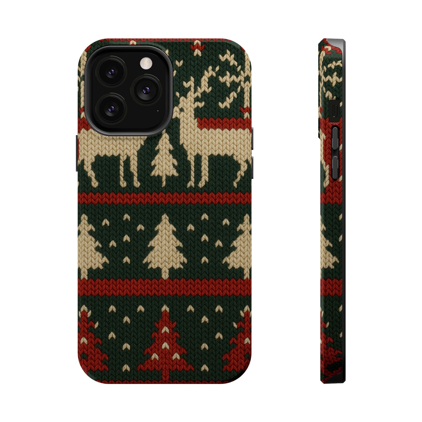 Holiday Reindeer Knit iPhone Case | compatible with MagSafe  Shamo's iPhone 13 Pro Max / Glossy