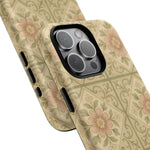 Vintage Rustic Foral Tiles iPhone Case | MagSafe - Shamo's