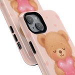 Heart Hug Teddy Bear iPhone Case – with MagSafe  Shamo's
