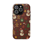 Snowman & Gingerbread Tough iPhone Case (MagSafe compatible)  Shamo's iPhone 16 Pro / Matte