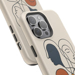 "Connected Lines" Minimalist iPhone Case — MagSafe, Magnetic Impact-Resistant  Shamo's