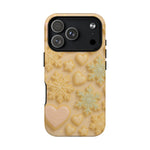 Heart & Snowflake Holiday iPhone Case — compatible with MagSafe - Shamo's