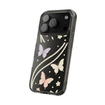 Butterfly Pearl Impact-Resistant Clear iPhone Case - Shamo's
