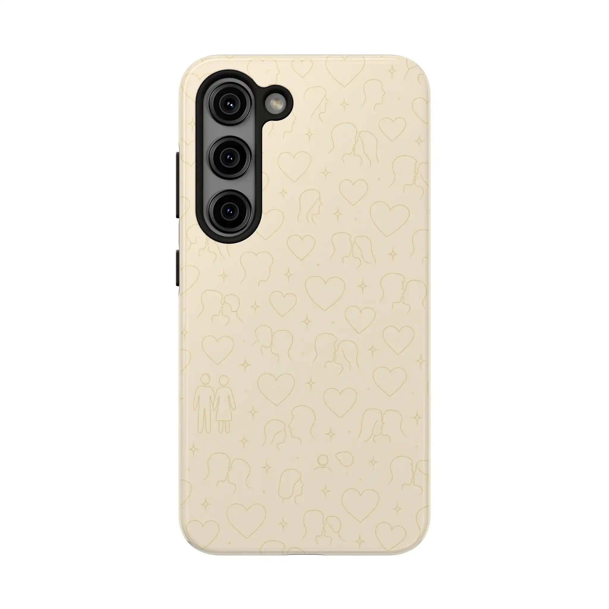 Romantic Pattern Minimalist Tough Phone Case  Shamo's Samsung Galaxy S23