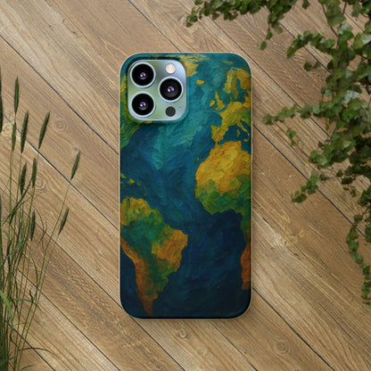 Biodegradable Phone Case — Earth Illustration Eco-Friendly Case  Shamo's