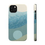 “Calm Over Chaos” Abstract Ocean Wave iPhone Case | MagSafe Compatible  Shamo's iPhone 14 Plus / Matte