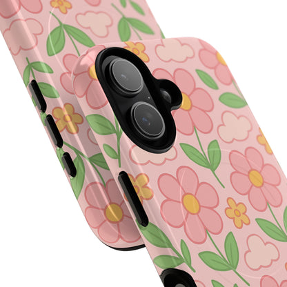 Floral Tough MagSafe Magnetic Phone Case - Stylish Protection for Your Device