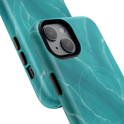 Ocean Aura Marble iPhone Case — MagSafe Compatible