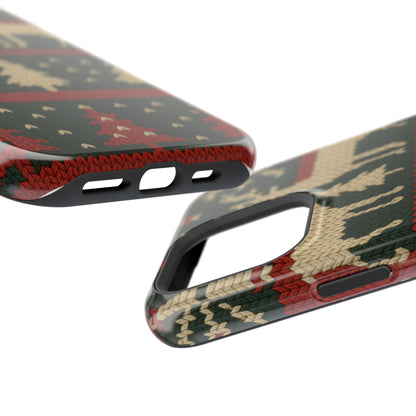 Holiday Reindeer Knit iPhone Case | compatible with MagSafe
