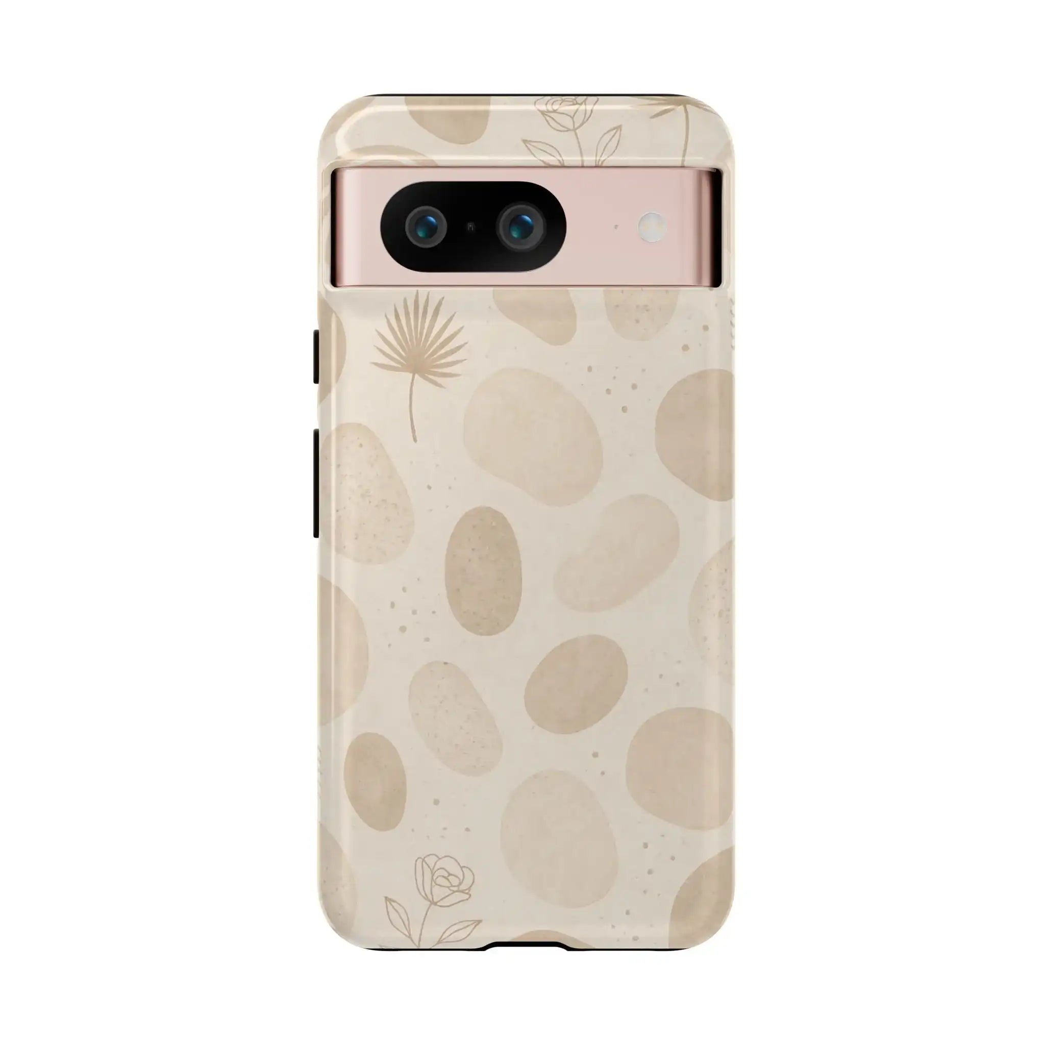 Neutral Pebble Pattern Tough iPhone Case  Shamo's Google Pixel 8 / Glossy