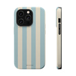 Blue Strips Pattern iPhone Case Compatible with MagSafe