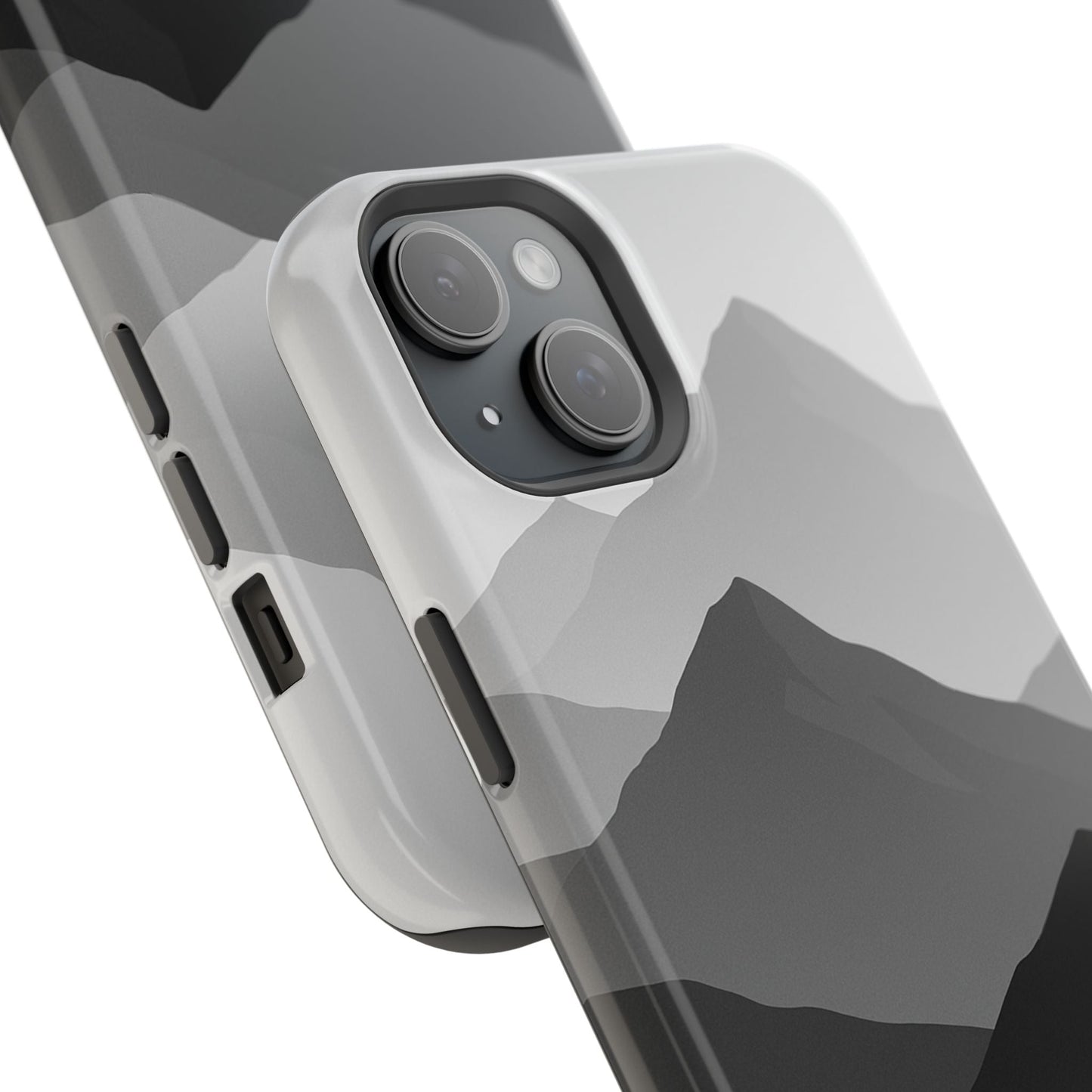 Monochrome Mountain Design iPhone Case | MagSafe  Shamo's