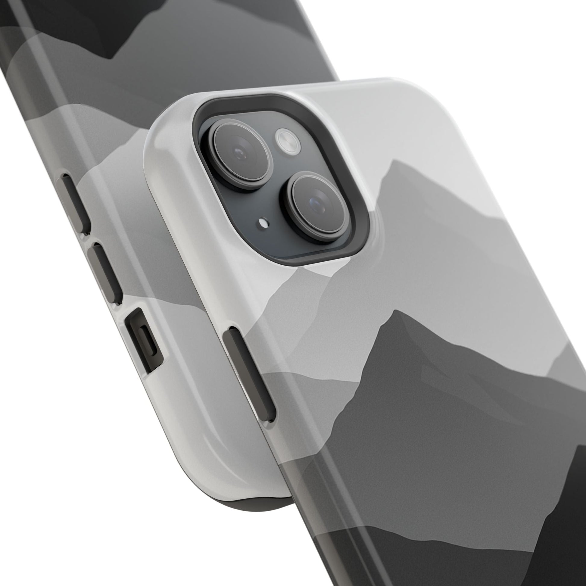 Monochrome Mountain Design iPhone Case | MagSafe  Shamo's