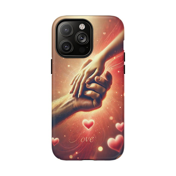 Magnetic Phone Case - Hands in Love Design - Compatible with MagSafe