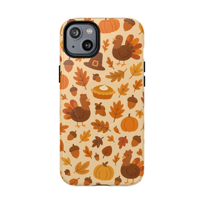 Thanksgiving-Themed Tough Magnetic iPhone Case | Compatible with MagSafe