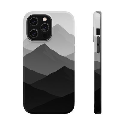 Monochrome Mountain Design iPhone Case | MagSafe  Shamo's iPhone 14 Pro Max / Glossy