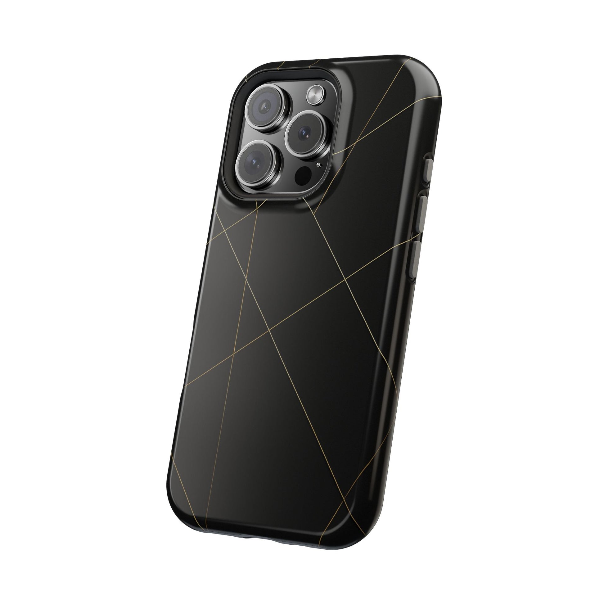 Black Geometric Design iPhone Case | MagSafe  Shamo's