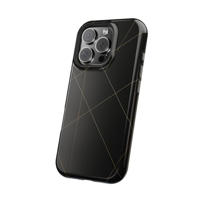 Black Geometric Design iPhone Case | MagSafe  Shamo's