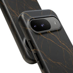 Black Marble Tough iPhone Case  Shamo's