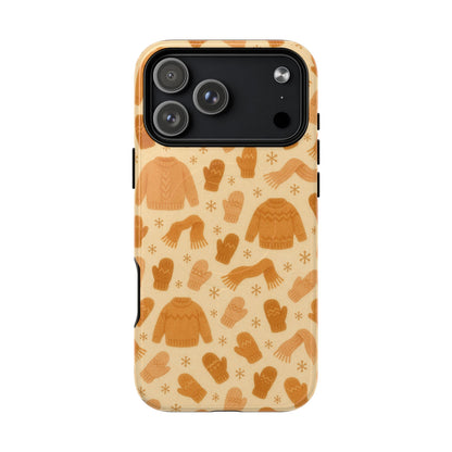 Cozy Winter Sweaters Holidays iPhone Case — Warm Knit Pattern with MagSafe - Shamo's