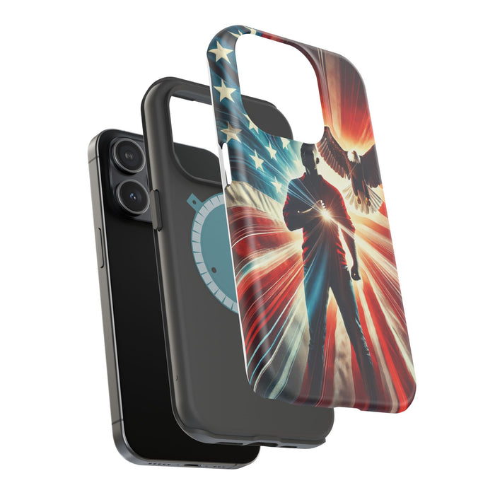 Magnetic Tough Phone Case with MagSafe Compatibility - Proud American Design Edition