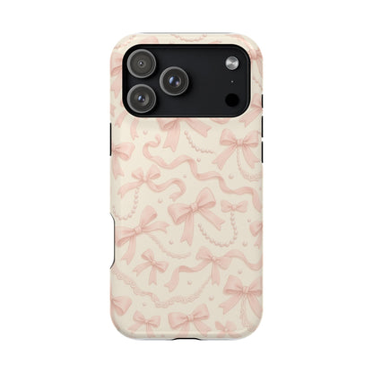 Coquette Bows Pattern iPhone Case | MagSafe