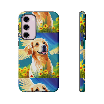 Tough Cases Golden Retriever with Wings Phone case