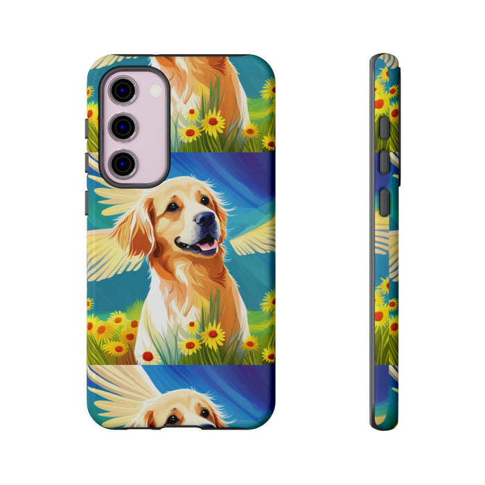 Tough Cases Golden Retriever with Wings Phone case