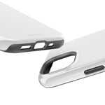 White Solid Color MagSafe Compatible Impact-Resistant Phone Case