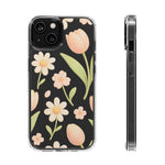 Floral Impact-Resistant Clear iPhone Case - Shamo's