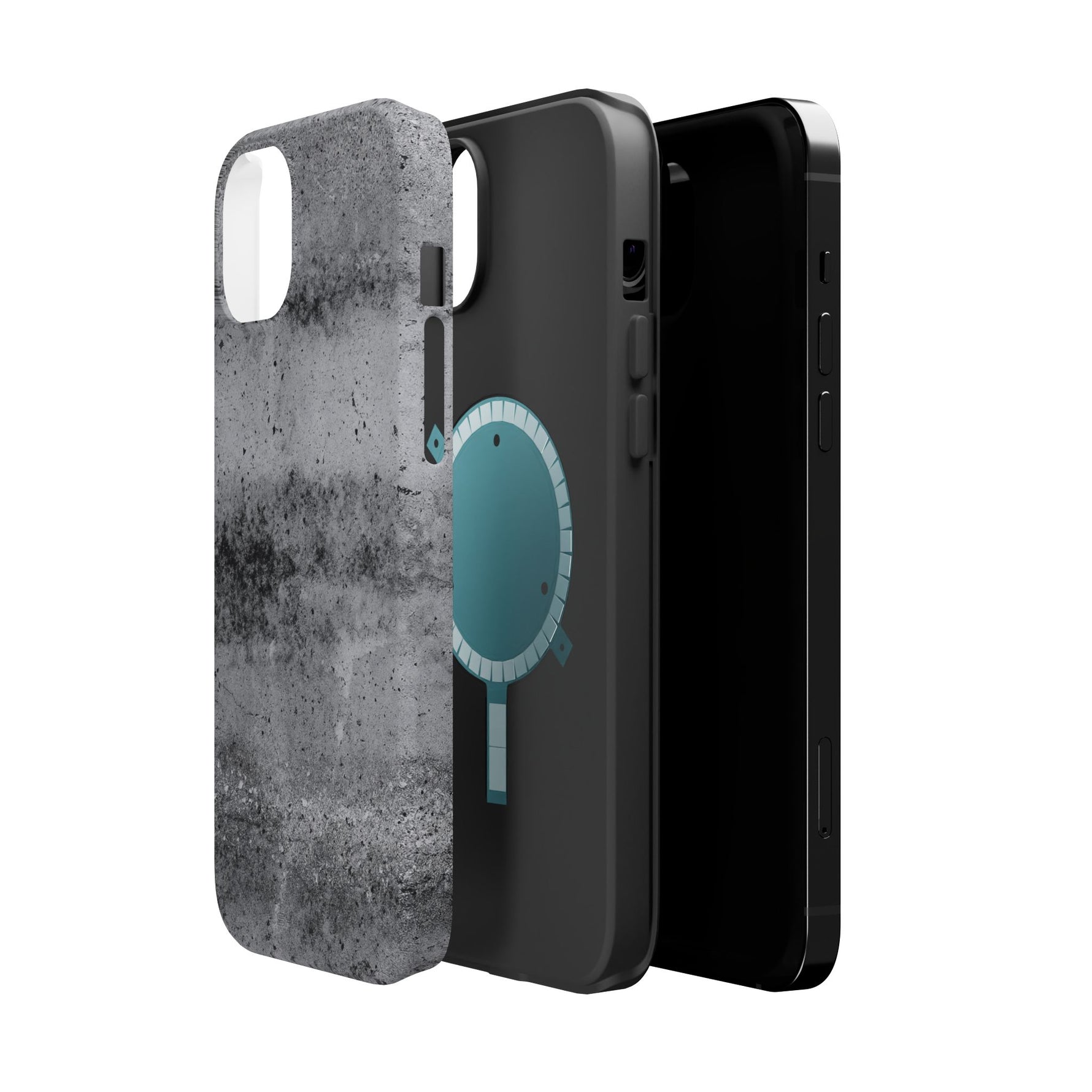 Concrete Pattern iPhone Case with Magsafe Compatibility