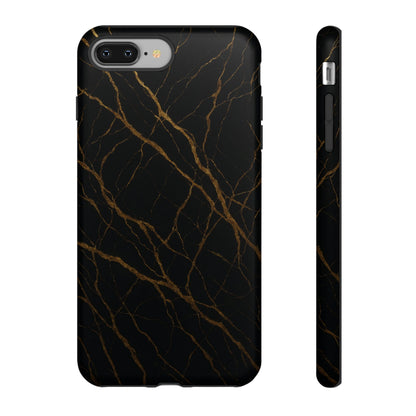 Black Marble Tough iPhone Case - Shamo's