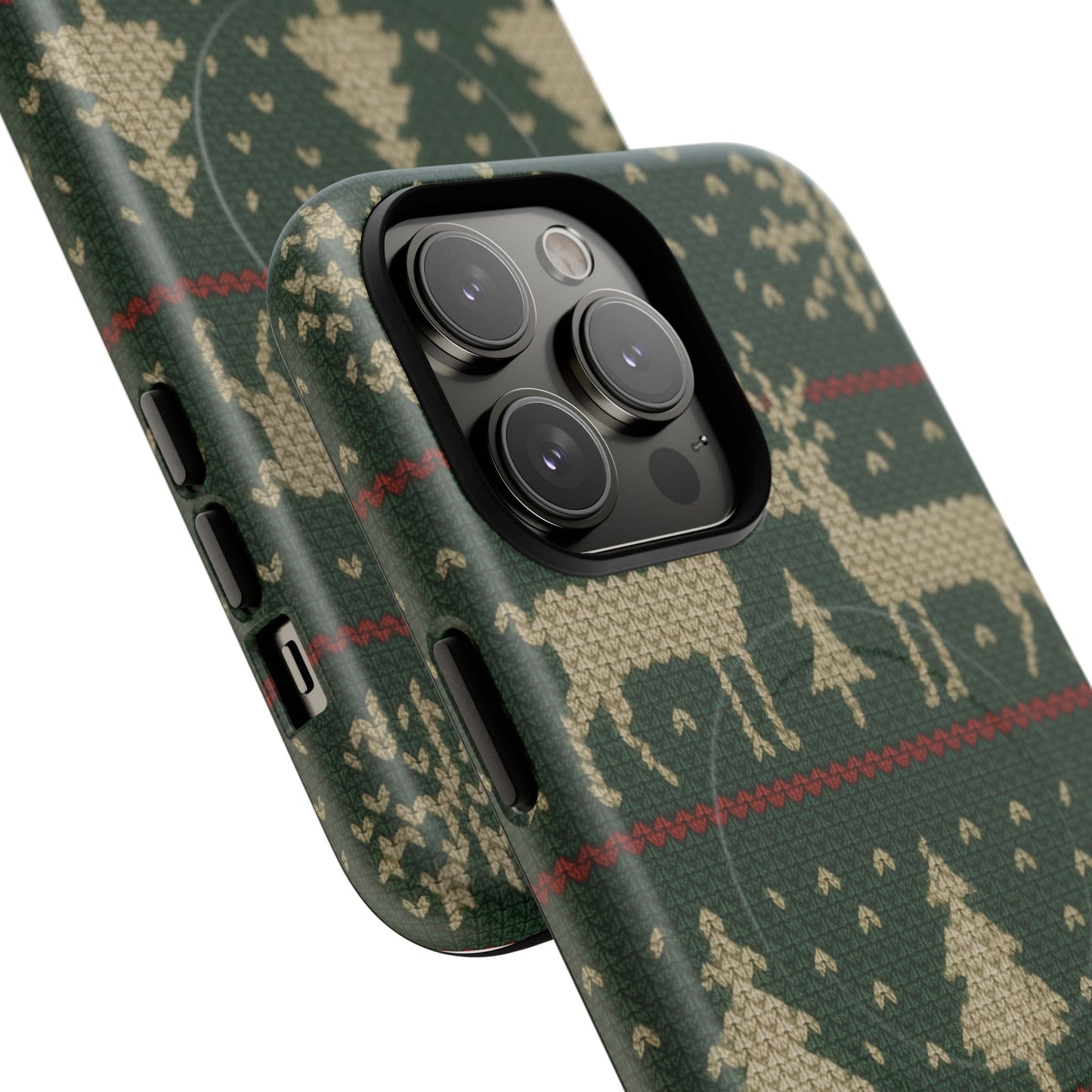 Holiday Knit Reindeer MagSafe Tough iPhone Case