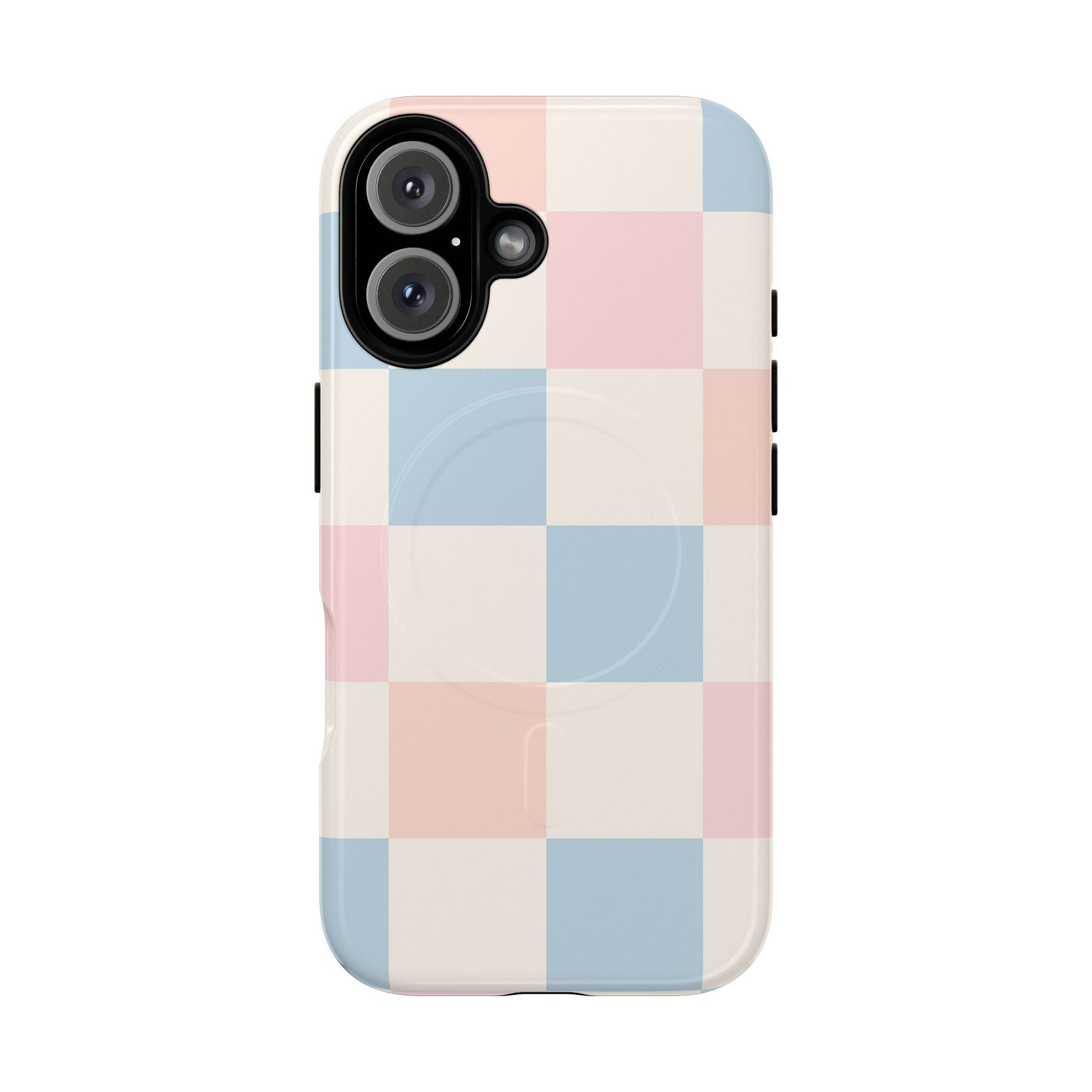 Pastel Checkerboard Pattern iPhone Cases - MagSafe - Shamo's